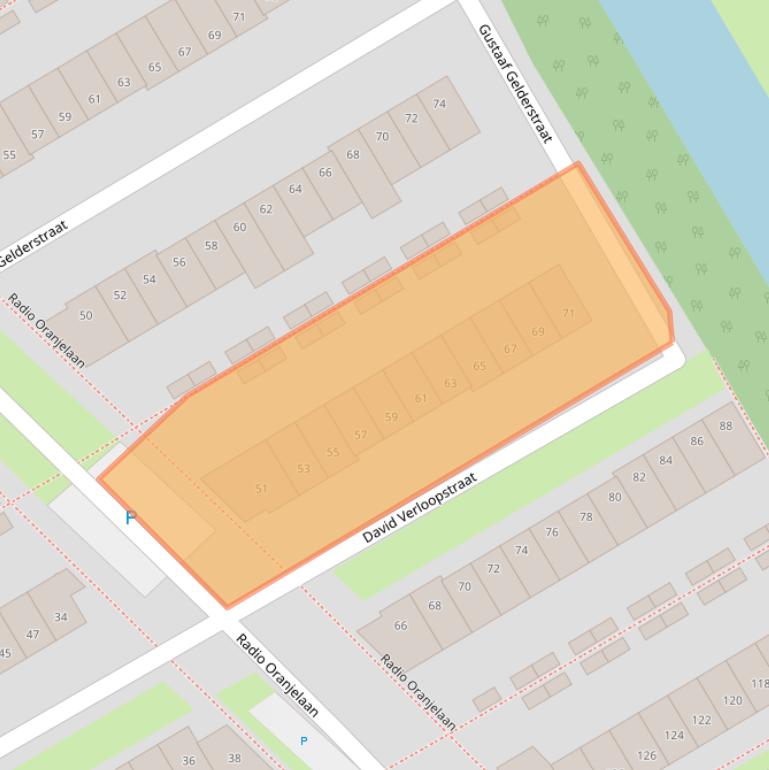 Kaart van postcodegebied 1318BH.