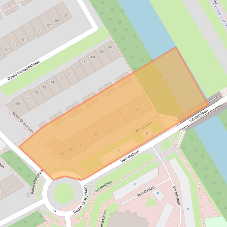 Kaart van postcodegebied 1318BZ.