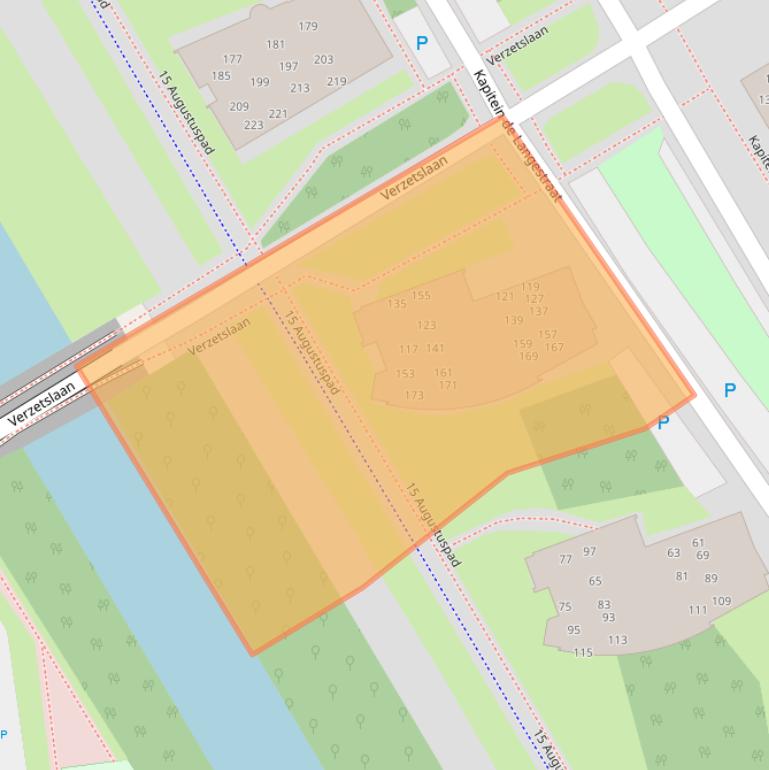 Kaart van postcodegebied 1318DJ.