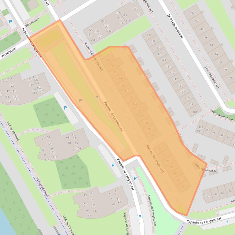 Kaart van postcodegebied 1318DP.