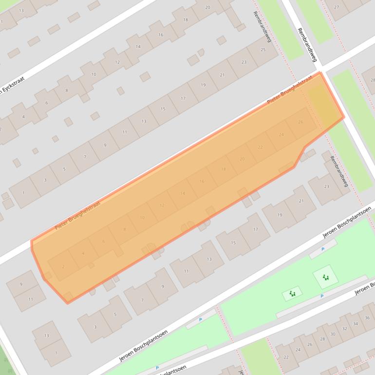 Kaart van postcodegebied 1318GP.