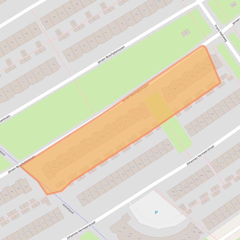 Kaart van postcodegebied 1318HJ.