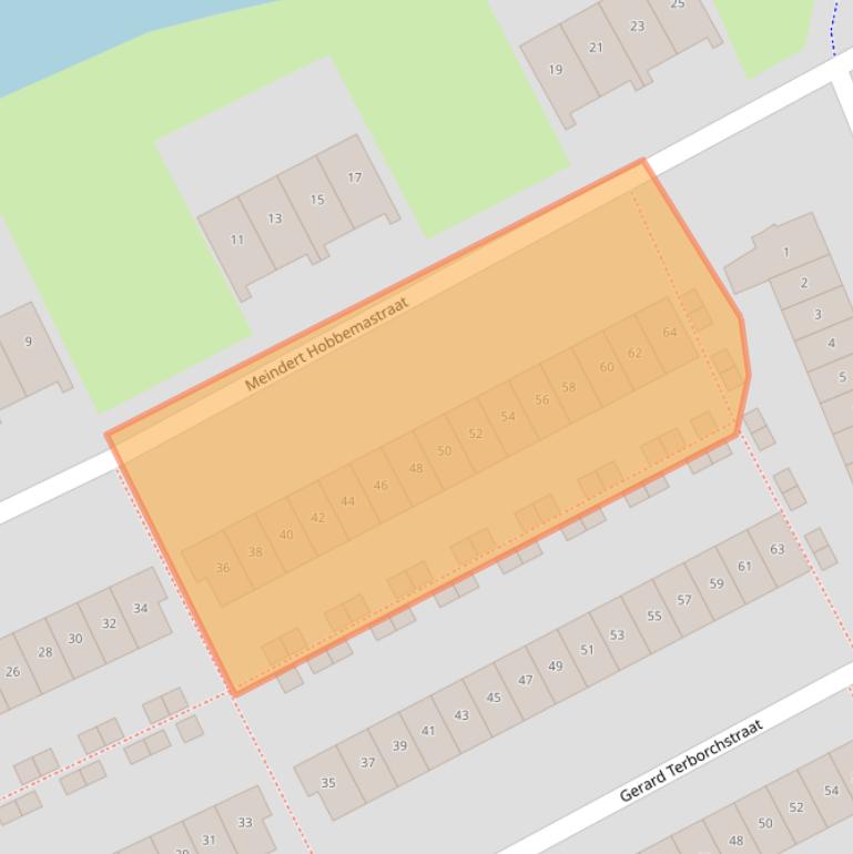 Kaart van postcodegebied 1318LC.