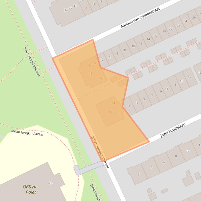 Kaart van postcodegebied 1318LV.