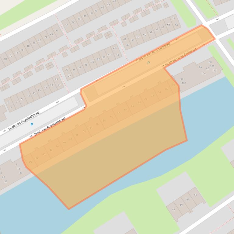 Kaart van postcodegebied 1318NP.