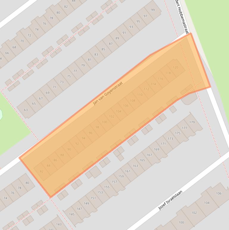 Kaart van postcodegebied 1318RG.