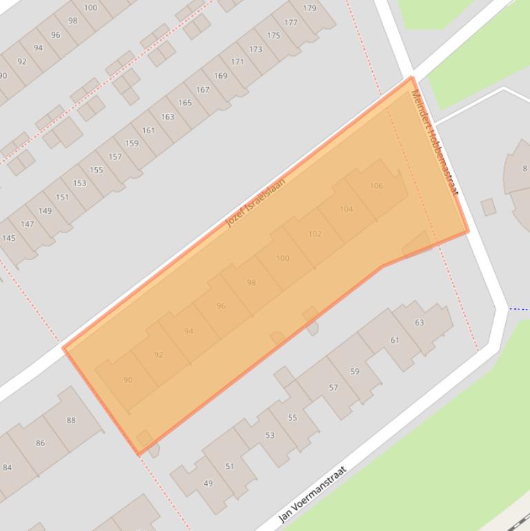 Kaart van postcodegebied 1318RP.