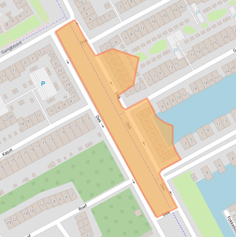 Kaart van postcodegebied 1319BB.