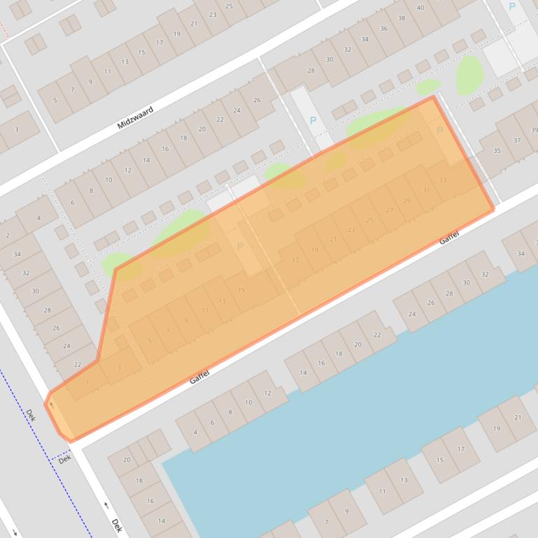 Kaart van postcodegebied 1319BR.
