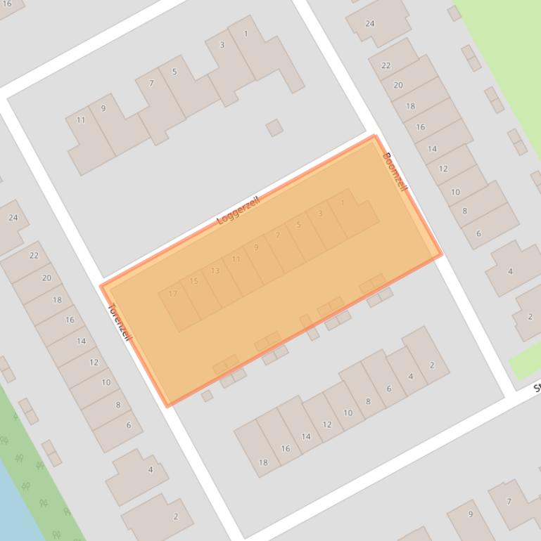 Kaart van postcodegebied 1319ET.