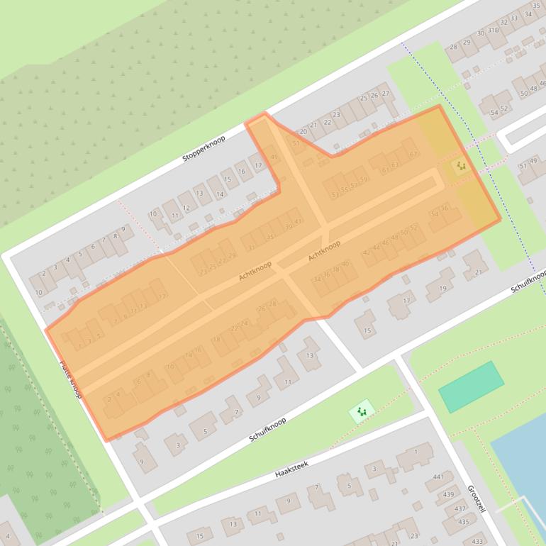 Kaart van postcodegebied 1319GL.