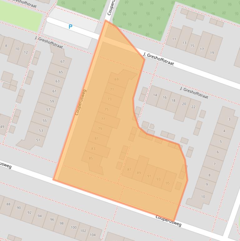 Kaart van postcodegebied 1321AT.