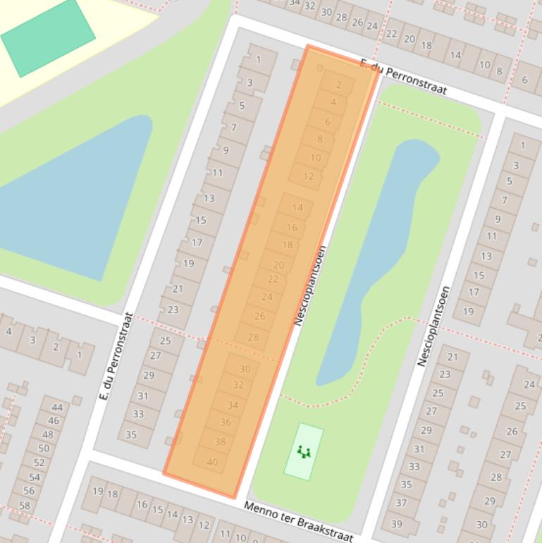 Kaart van postcodegebied 1321BJ.