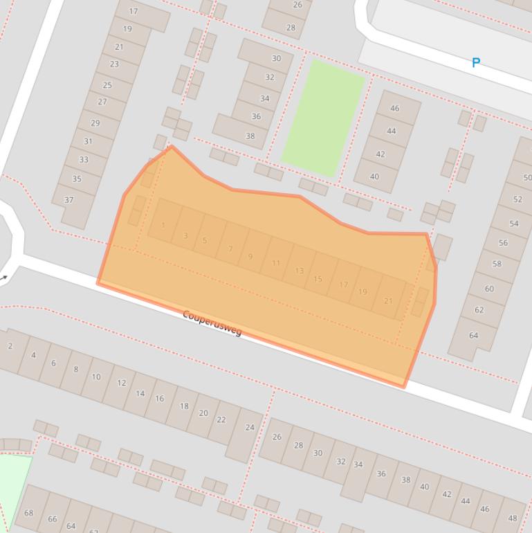 Kaart van postcodegebied 1321CE.