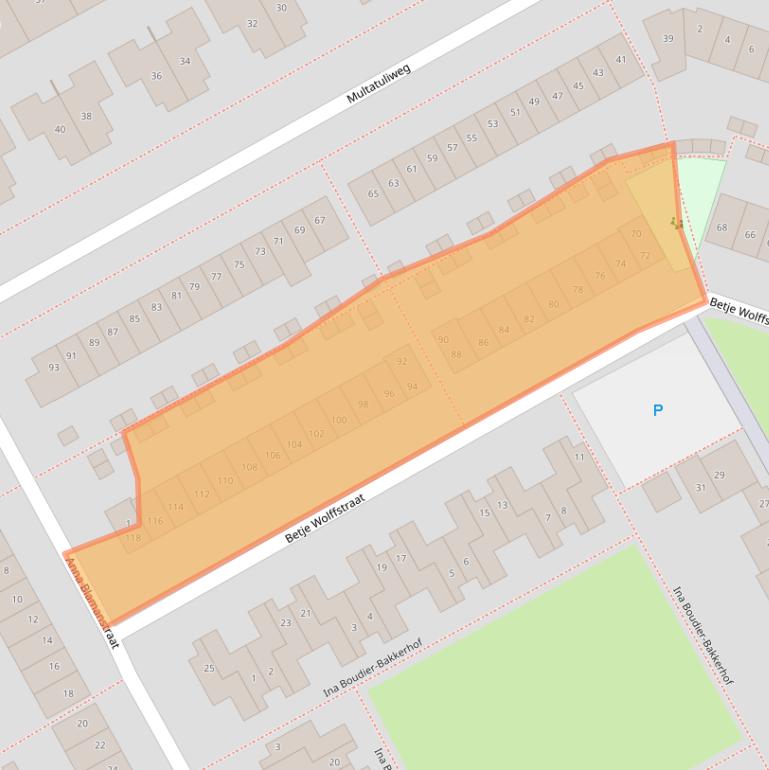 Kaart van postcodegebied 1321CM.