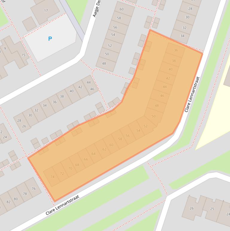 Kaart van postcodegebied 1321CZ.