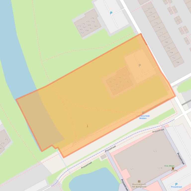 Kaart van postcodegebied 1321DE.