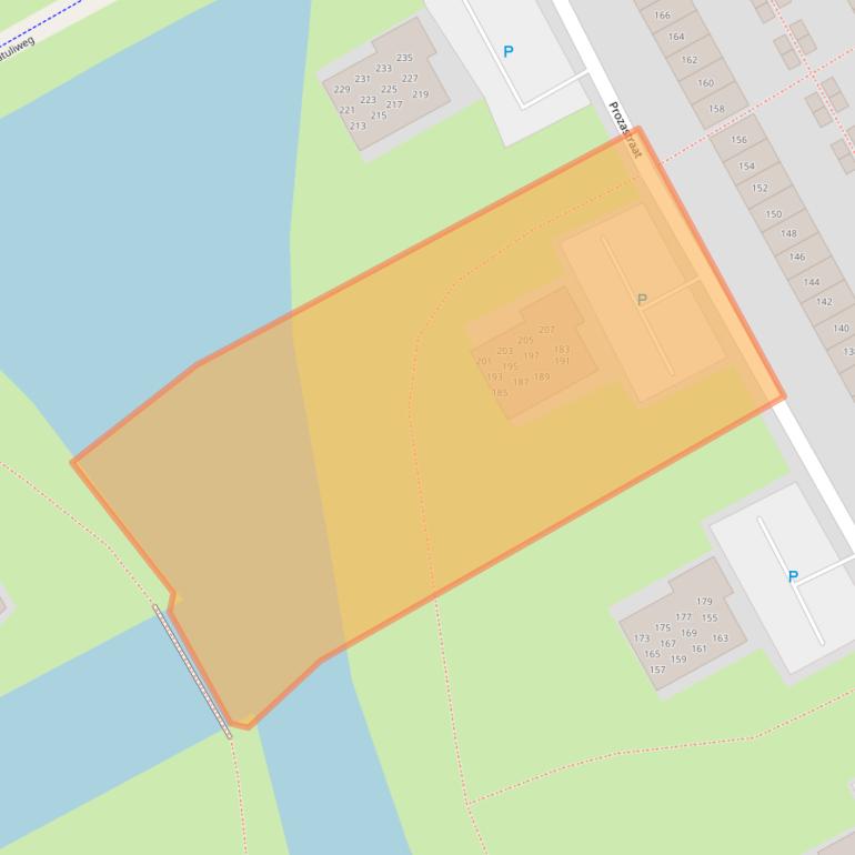 Kaart van postcodegebied 1321DH.