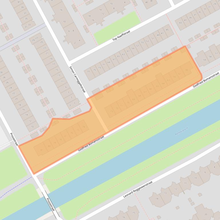 Kaart van postcodegebied 1321GP.