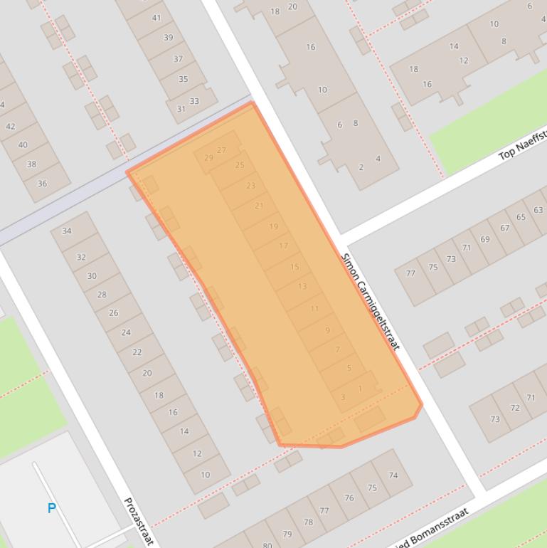 Kaart van postcodegebied 1321GR.