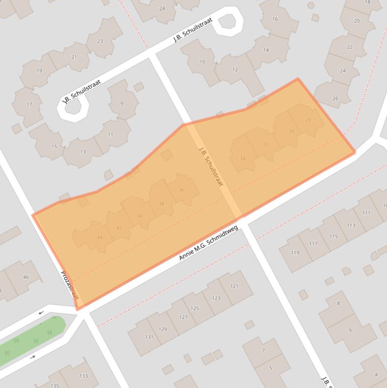 Kaart van postcodegebied 1321JG.