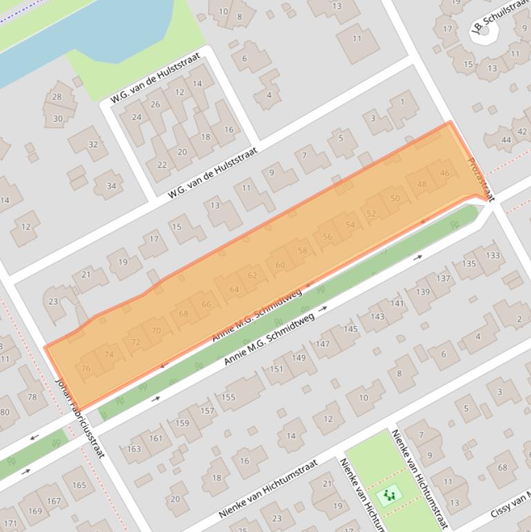 Kaart van postcodegebied 1321JH.