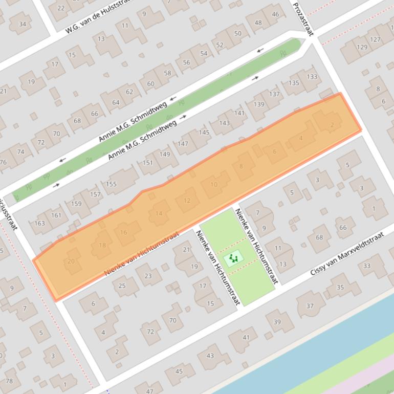 Kaart van postcodegebied 1321JN.