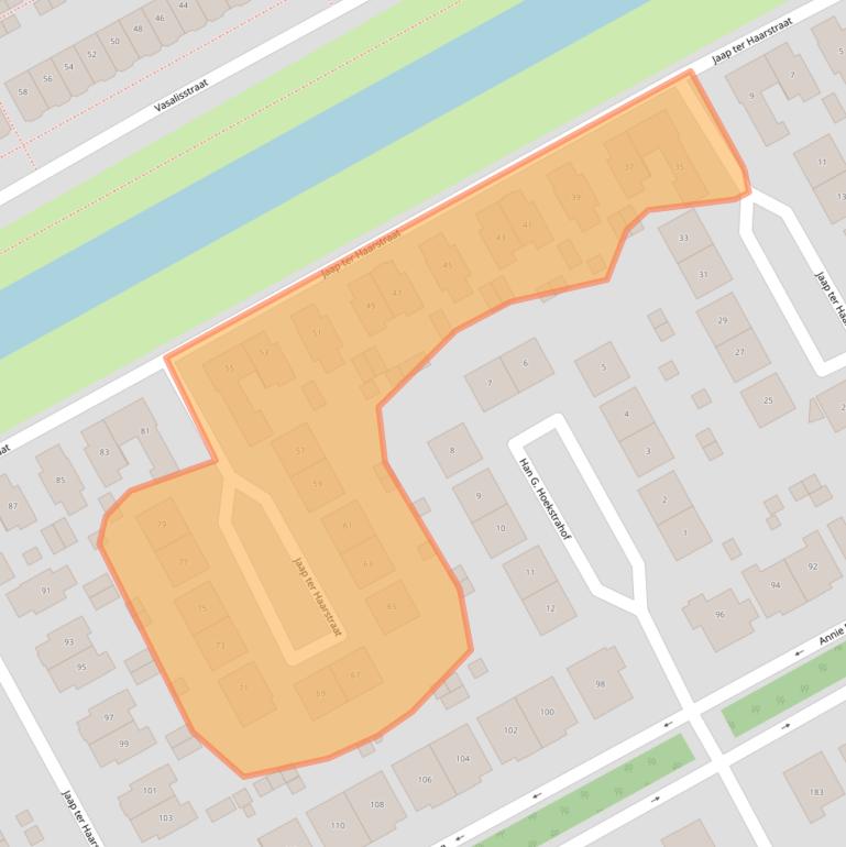 Kaart van postcodegebied 1321LB.