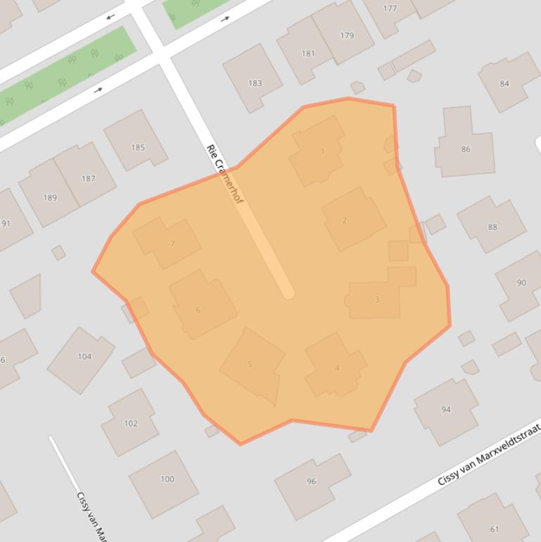 Kaart van postcodegebied 1321LK.