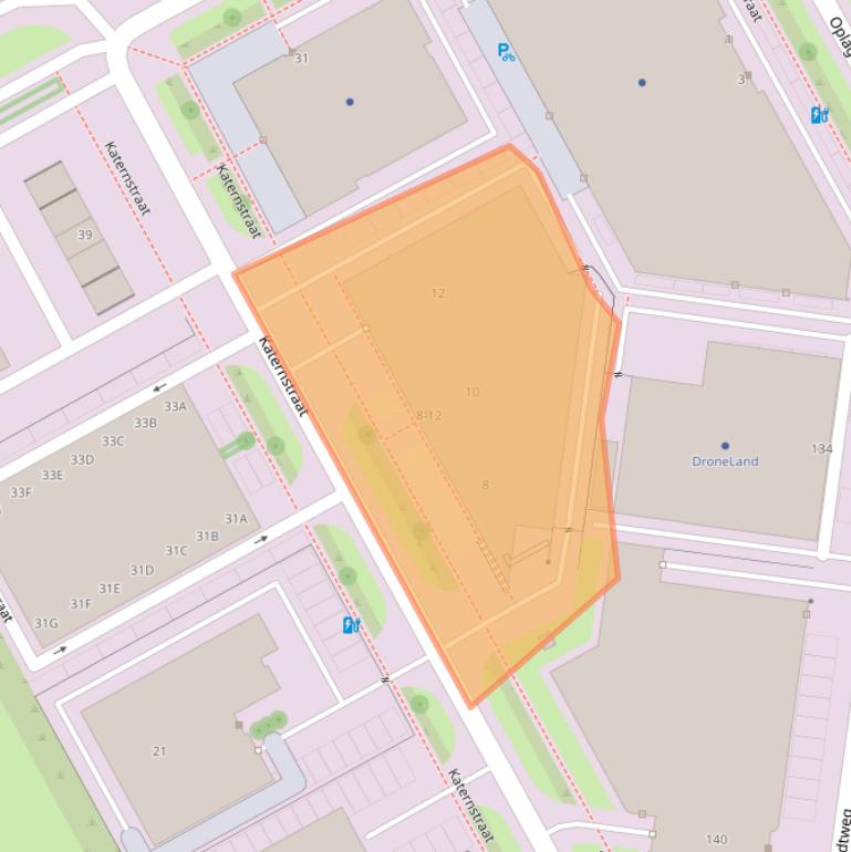 Kaart van postcodegebied 1321NE.