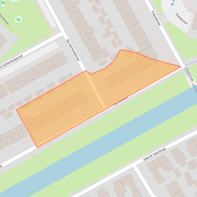 Kaart van postcodegebied 1321PA.