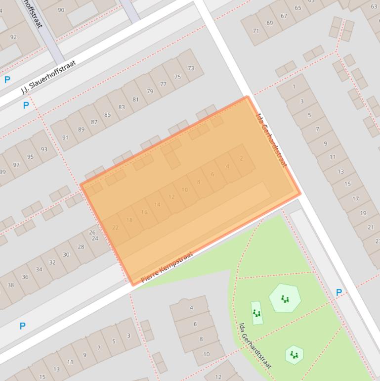 Kaart van postcodegebied 1321PL.