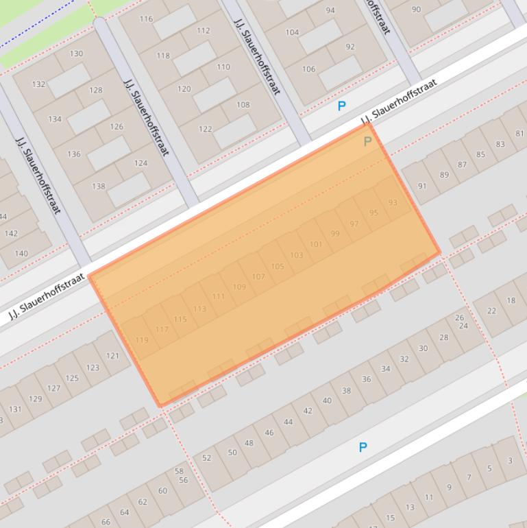 Kaart van postcodegebied 1321RB.