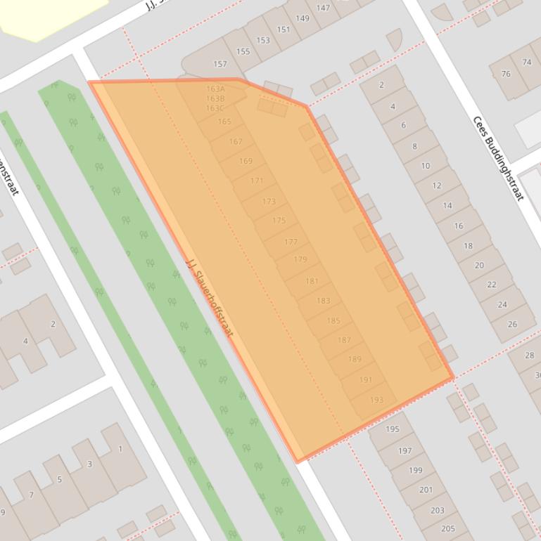 Kaart van postcodegebied 1321RE.