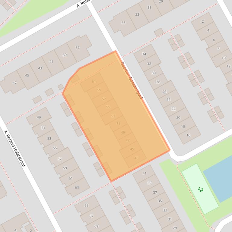 Kaart van postcodegebied 1321TH.