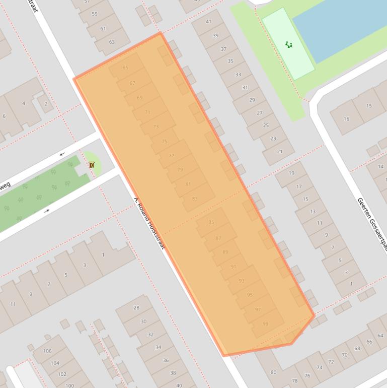 Kaart van postcodegebied 1321TS.