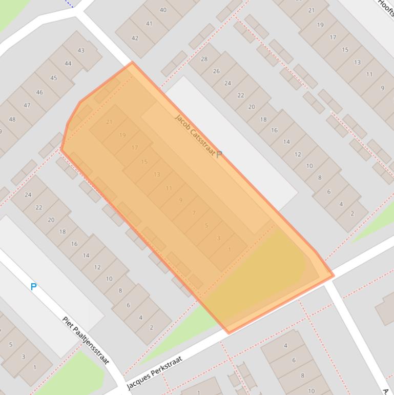 Kaart van postcodegebied 1321VE.