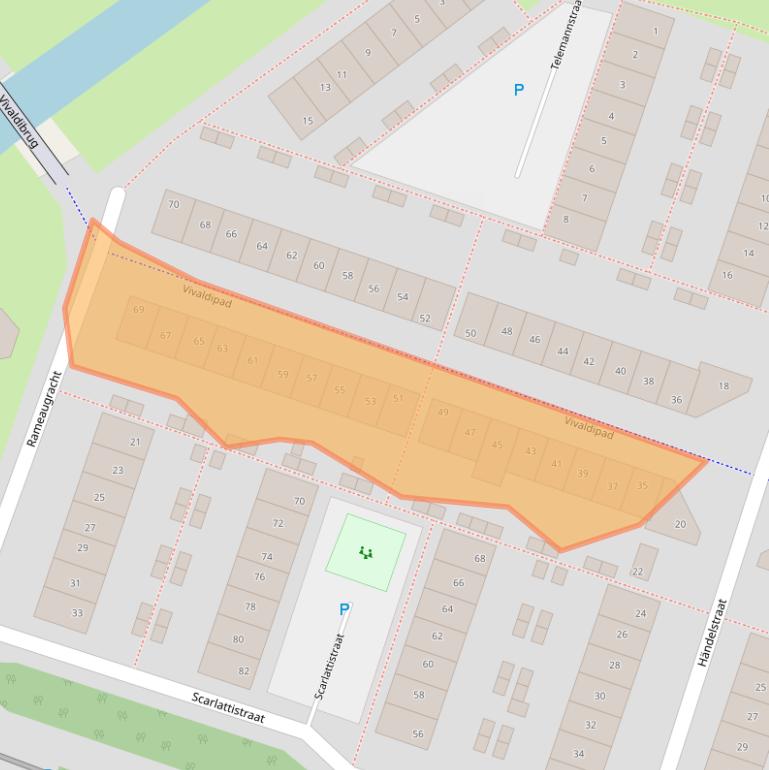 Kaart van postcodegebied 1323AJ.