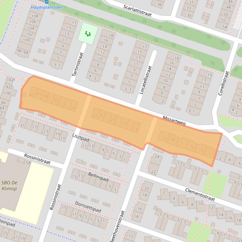 Kaart van postcodegebied 1323AV.