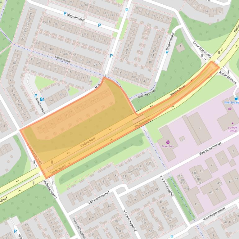 Kaart van postcodegebied 1323CS.