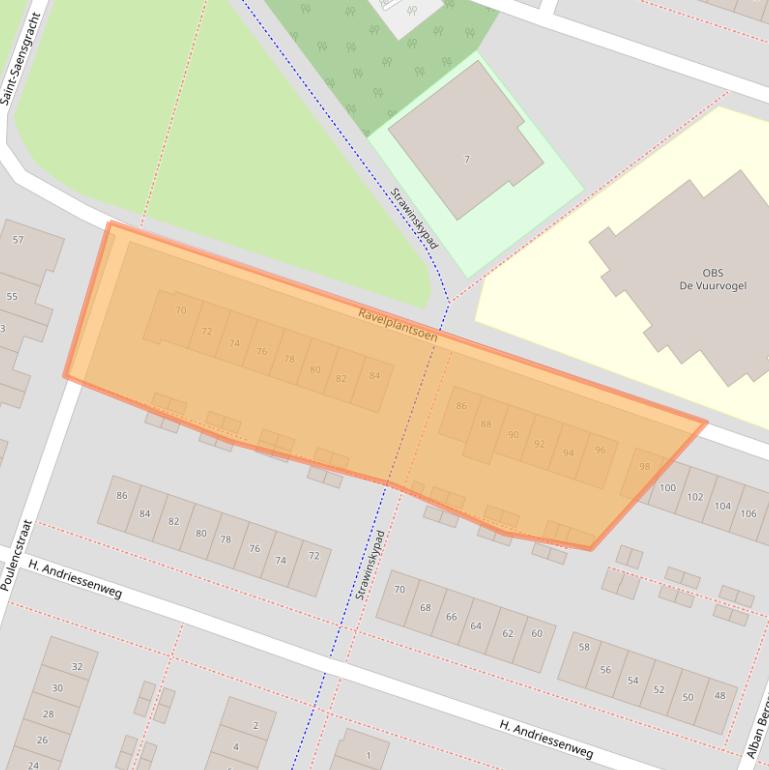 Kaart van postcodegebied 1323GA.
