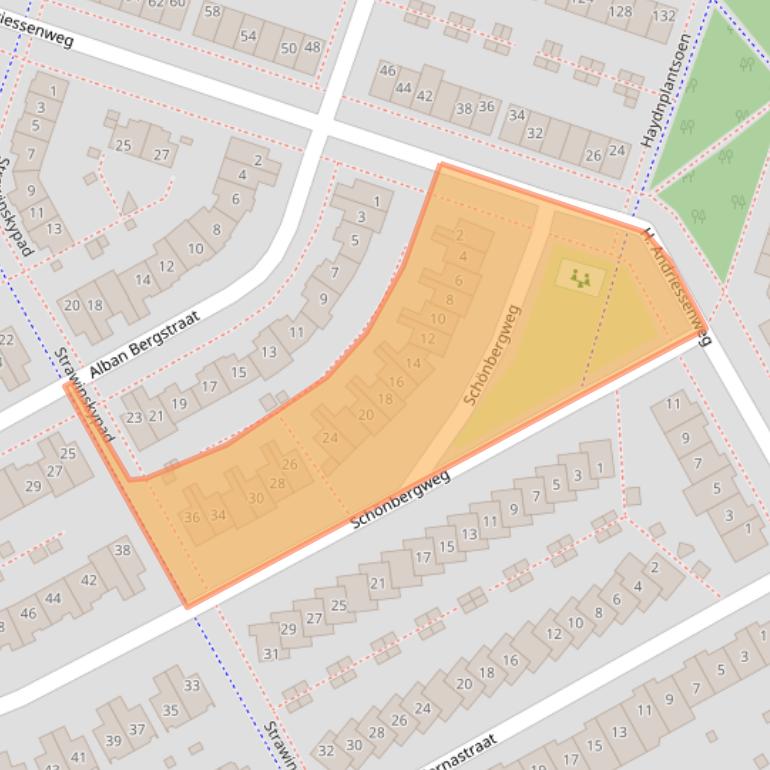 Kaart van postcodegebied 1323GX.