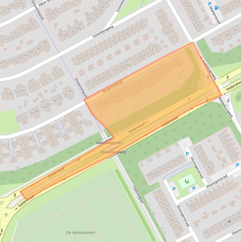 Kaart van postcodegebied 1323HE.