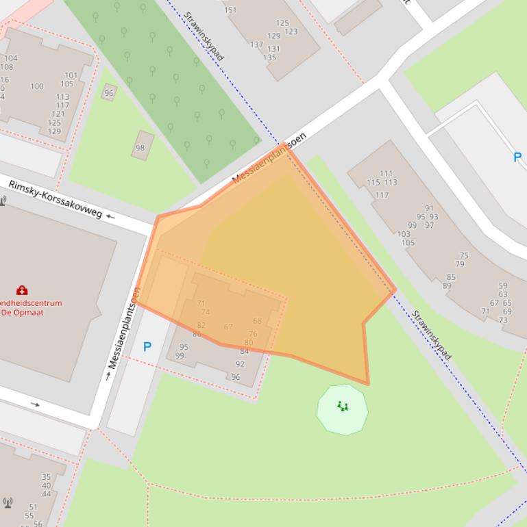 Kaart van postcodegebied 1323LG.