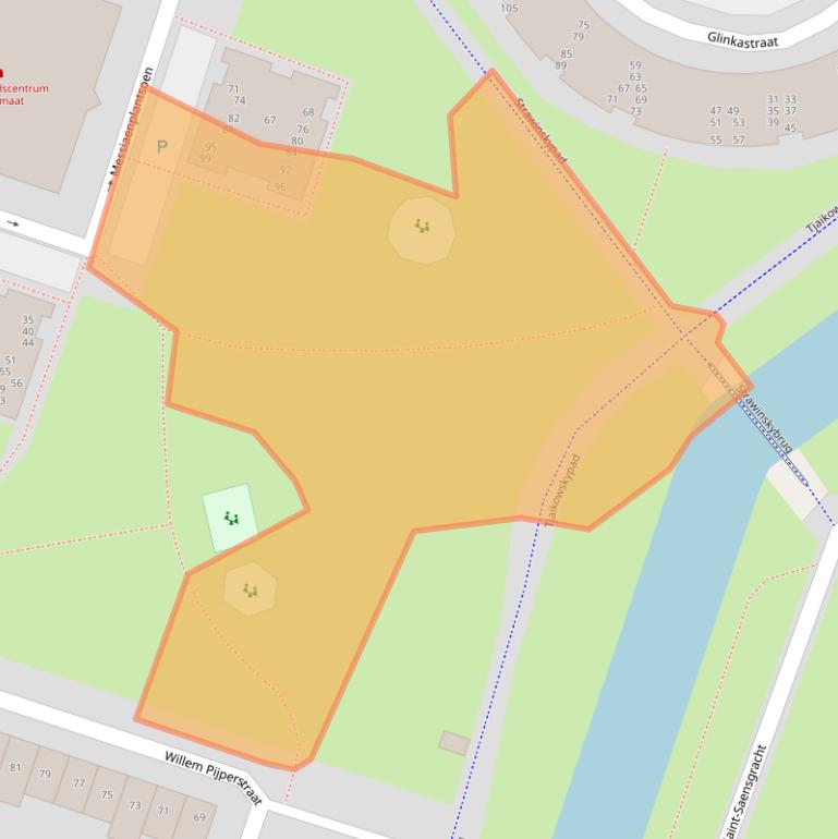 Kaart van postcodegebied 1323LH.