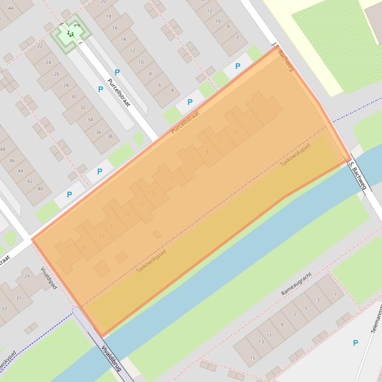 Kaart van postcodegebied 1323MA.