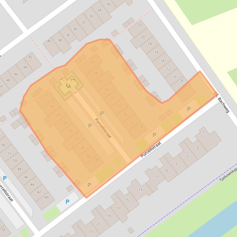 Kaart van postcodegebied 1323MC.