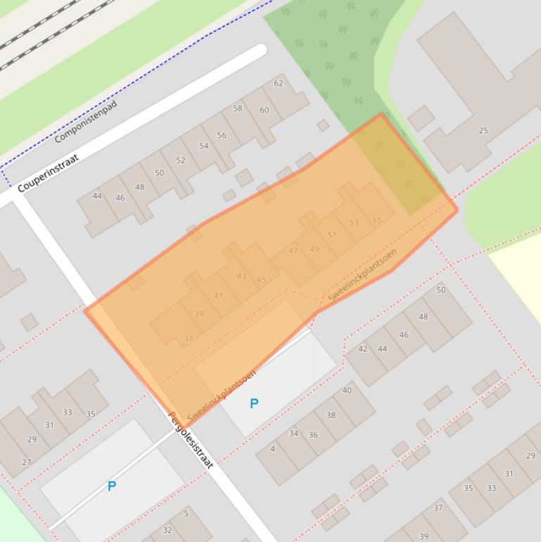 Kaart van postcodegebied 1323MR.