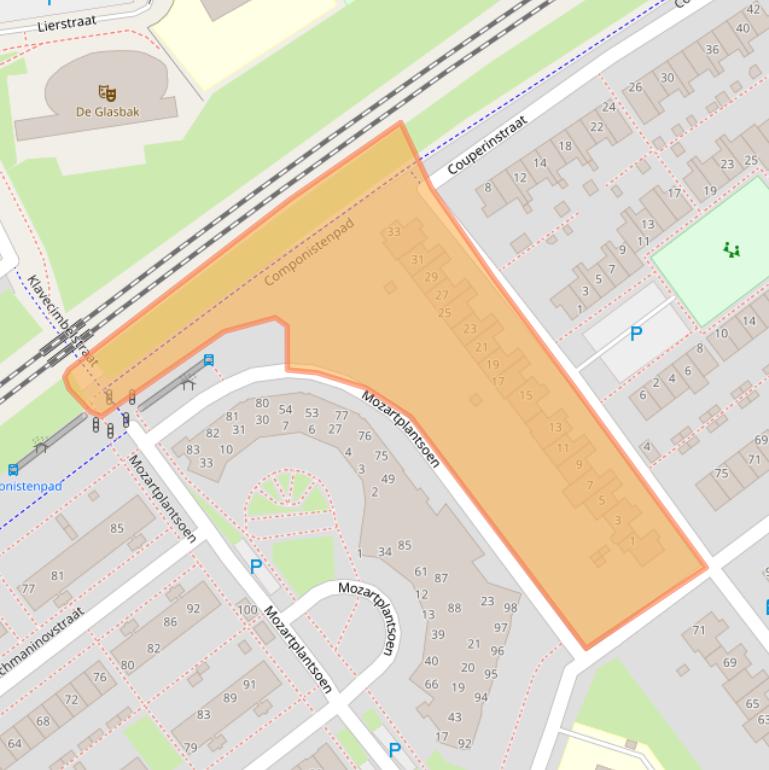 Kaart van postcodegebied 1323MV.