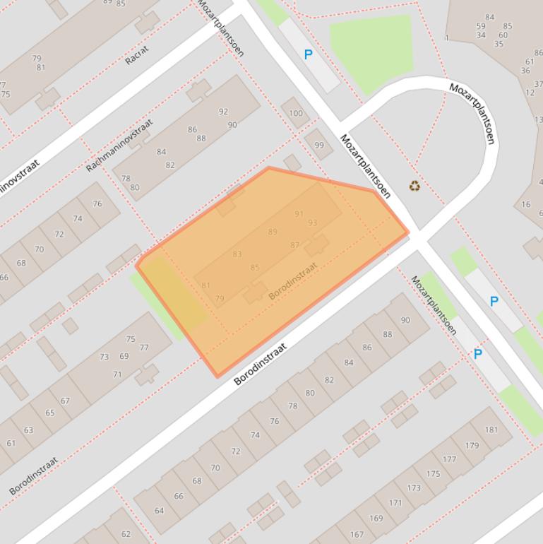 Kaart van postcodegebied 1323NP.